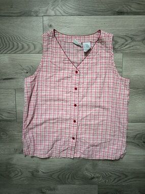 Vintage Plaid Button Up